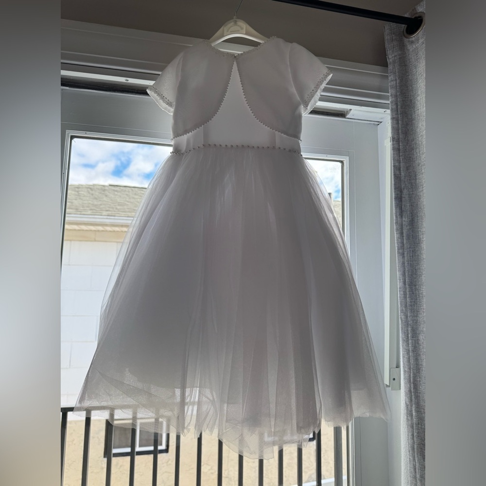 Charming White Kids Formal Dress